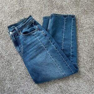 High-Rise Barrel Jeans